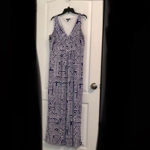 Chaps V-Neck Maxi Dress
